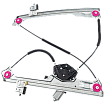 Front, Passenger Side Power Window Regulator, With Motor