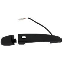Rear, Passenger Side Primed Exterior Door Handle, Without Key Hole