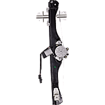 Rear, Driver Side Window Regulator, Power, 6 Cyl., 3.6L Engine