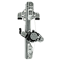 Rear, Passenger Side Window Regulator, Power