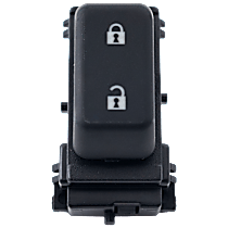 Front, Driver Side Door Lock Switch Black