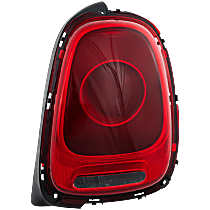 Passenger Side Tail Light, With bulb(s), Halogen, Red Lens, Convertible 16-17/Hatchback