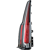 Driver Side Tail Light, with Bulb, Halogen, Clear and Red Lens, 8 Cyl., 6.2L Engine