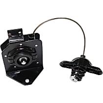 Spare Tire Carrier - Black, Steel and Plastic, Direct Fit, Assembly