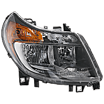 Passenger Side Headlight, with Bulb, Halogen, with Daytime Running Light