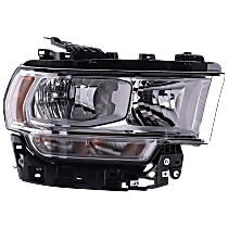 Passenger Side Headlight, with Bulb, Halogen, Clear Lens