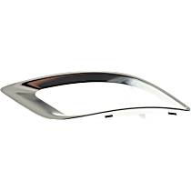 Front, Driver Side Fog Light Trim, Silver