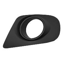 Front, Passenger Side Fog Light Trim, Textured Black