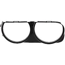 Driver Side, Headlight Bezel, Black, 8 Cyl., 6.2L Engine