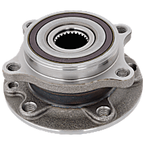 Front, Driver or Passenger Side Wheel Hub, With Bearing, 5 x 4.33 in. Bolt Pattern