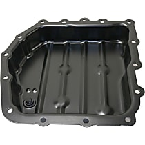 Transmission Pan, transmissionmfrcode : 40TE, Black, Steel
