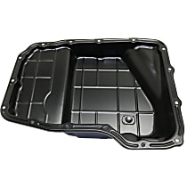 Transmission Pan, Black, Steel