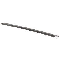 Non-wrap Bed Rail Cap, Crew Cab Pickup, Black, Plastic
