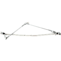 Wiper Linkage - Black, Plastic Bushing Material, Bolt-on Attachment Method, Pivot Assembly and Bushings, With Bracket