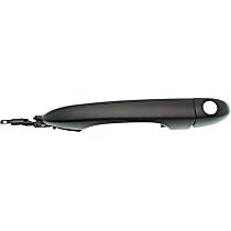 Front, Driver Side Primed Exterior Door Handle, With Key Hole