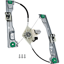 Front, Passenger Side Power Window Regulator, With Motor