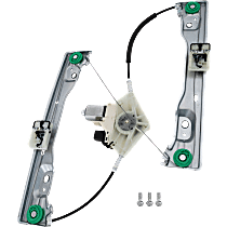 Front, Driver Side Power Window Regulator, With Motor
