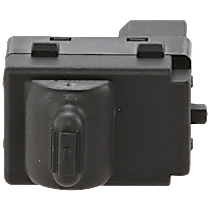 Front, Passenger Side or Rear, Driver or Passenger Window Switch, Black, 1 Button