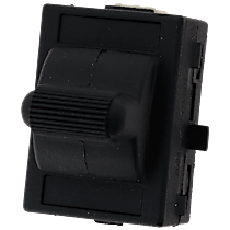 Front or Rear, Passenger Side Window Switch, Black