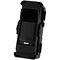 Rear, Driver or Passenger Side Window Switch, Black