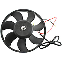 OE Replacement Driver or Passenger Side Radiator Fan, Single fan