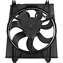 Radiator Fan - Passenger Side Fan Blade, Motor and Shroud