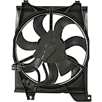 A/C Condenser Fan -  Fan Blade, Motor and Shroud