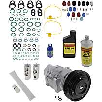 A/C Compressor, With Clutch, 6-Groove Pulley, 6 Cyl 3.7L - 