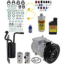 A/C Compressor, With Clutch, 1-Groove Pulley, 6 Cyl 3.5L