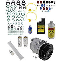 A/C Compressor, With clutch, 6-Groove Pulley