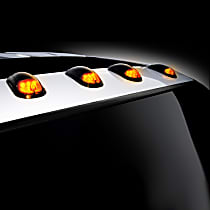 264143BK Cab Light - Smoked, Plastic, LED, Direct Fit, Set of 5