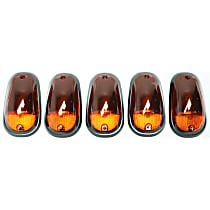 264146AM Cab Light - Smoked, Plastic, LED, Direct Fit, Set of 5