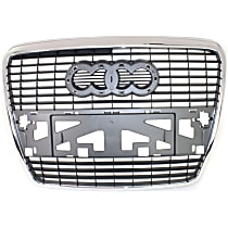Grille Assembly, Chrome Shell with Painted Silver Insert