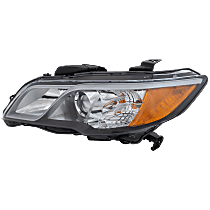 Driver Side Headlight, with Bulb, Halogen, Clear Lens, Base Model, CAPA Certified