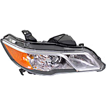Passenger Side Headlight, without Bulb, HID/Xenon, Clear Lens, Base Model
