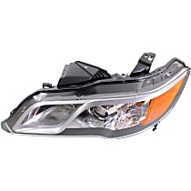 Driver Side Headlight, without Bulb, HID/Xenon, Clear Lens, Base Model