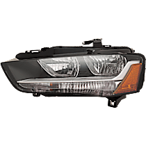 Driver Side Halogen Headlight, With bulb(s), Sedan, mfrbodycodename : B8, 4th Generation, OE Replacement