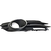 Front, Driver Side Fog Light Trim, For Models Without S-Line Package, With Adaptive Cruise Control, Black