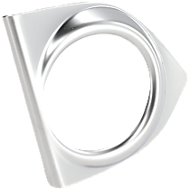 Front, Driver Side Fog Light Trim, For Models With Fog Light Holes, Primed