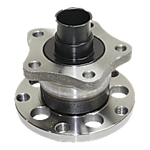 Rear, Driver or Passenger Side Wheel Hub, 5 Lugs, With Bearing