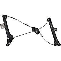 Coupe Front, Driver Side Power Window Regulator, Without Motor, 2-Door