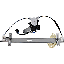 Front, Driver Side Window Regulator, Power, With 6-Prong Connector