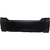 Rear Primed Bumper Cover, Base Model, Sedan, CAPA Certified
