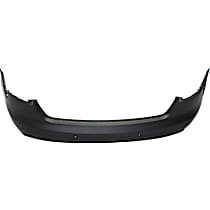Rear Primed Bumper Cover, 4 Cyl., 2.0L Engine, Sedan, For Models Without S-Line Package, With Parking Aid Sensor Holes