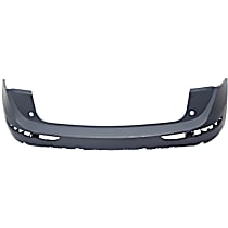 Rear Primed Bumper Cover, For Models Without S-Line Package, Without Parking Aid Sensor Holes