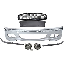 Front Primed Bumper Cover, Sedan/Wagon, Sport Front Bumper Upgrade Kit, M-Tech Style