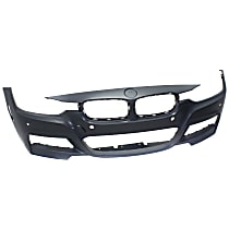 Front Bumper Cover, Primed, Sedan/Wagon, For Models With M Package, With Park Sensor, Without Washer Holes, With Fog Light Holes