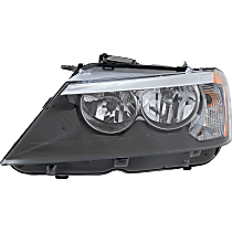 Driver Side Halogen Headlight, With bulb(s), OE Replacement