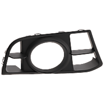 Front, Passenger Side Fog Light Trim, Textured Black, Side Bumper Grille, Base Model, with  M Package