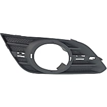 Front, Driver Side Fog Light Trim, Textured Black
